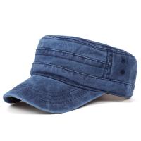 Gorras y sombrero lavados clásicos Vintage con parte superior plana para hombre, gorra ajustable ajustada más gruesa, sombreros militares cálidos de invierno para hombres - details 8