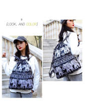 Mochila versátil de nailon con cordón para mujer, bolsa de deportes al aire libre, bolsa de cambio de gran capacidad, mochila de viaje ligera - details 11
