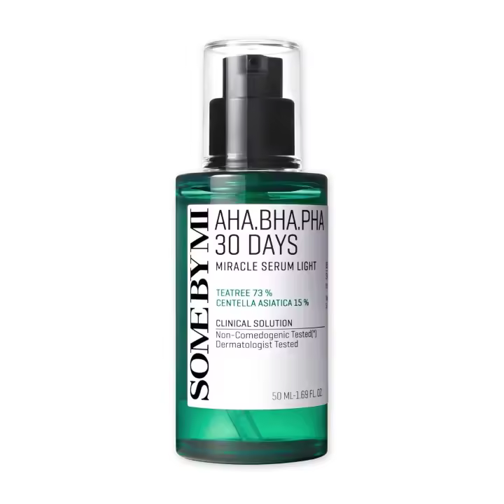 SOME BY MI AHA BHA PHA 30 días Miracle Light 1.69oz, 50ml Daliy Suero exfoliante de ácido salicílico para poros y puntos negros Centella & - 1