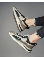 Zapato casual de piel con plataforma y veludo de algodón - details 8