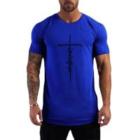 Camiseta de Algodón para Hombres Ajuste Delgado, Manga Corta, Estampado, Moda de Verano Casual - details 3