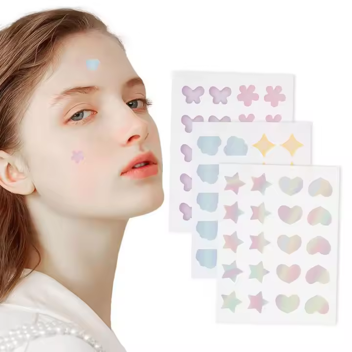 Parche colorido, limpieza profunda, no irritante, cuidado del acné, piel facial, reparación invisible, espinillas Z1Z2 - 1