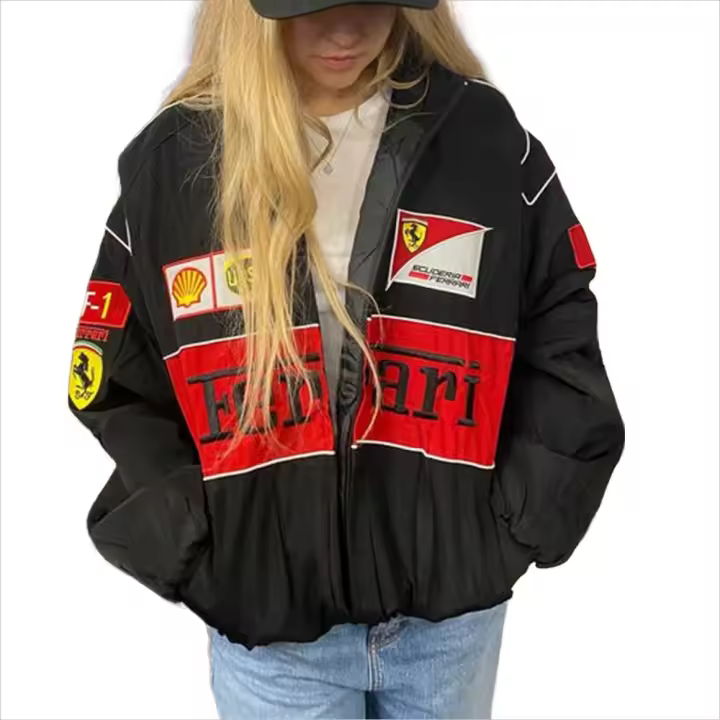 Chaqueta holgada con estampado informal, abrigo elegante y llamativo, ropa de calle universitaria, gran regalo para esposa y novia - 1