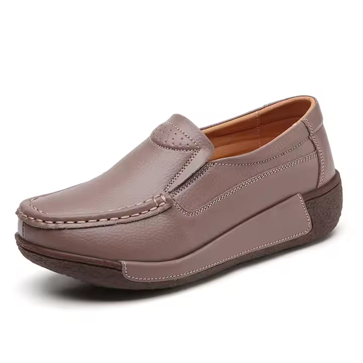 Zapatillas sin zapatos para mujer, zapatos cómodos gruesos y suaves, calzado deportivo informal con soporte para lazo 4 - 1
