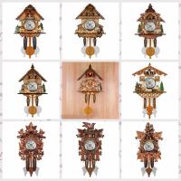 Péndulo de madera silencioso, reloj de pared de cuco de madera, Torre del bosque, múltiples estilos, Vintage, 3D, Chiming, regalo de inauguración de la casa - details 2
