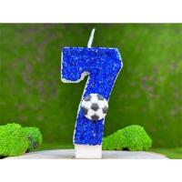 Velas Azules Grandes Decoración de Fiesta de Fútbol para Niños Recuerdos de Fiesta de Halloween - details 11