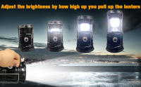 Linterna Solar para acampar, linterna LED plegable Solar recargable por USB, luces colgantes de emergencia para acampar al aire libre - details 2