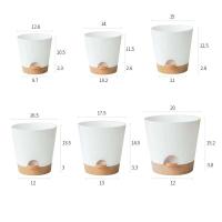 Venta al por mayor de macetas de jardín, macetas de agua para plantas de interior, macetas de plástico con riego automático, blanco y verde, 6 uds. - details 1