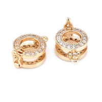 Colgantes de Brasso de Oro 18K Clips de Conexión de Circonio Suministros de Hacer Joyas - details 7