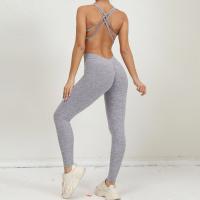 Mamelucos de yoga para mujer, mono de una pieza con control de barriga, sujetador deportivo acolchado, mameluco, ropa deportiva para fitness - details 18