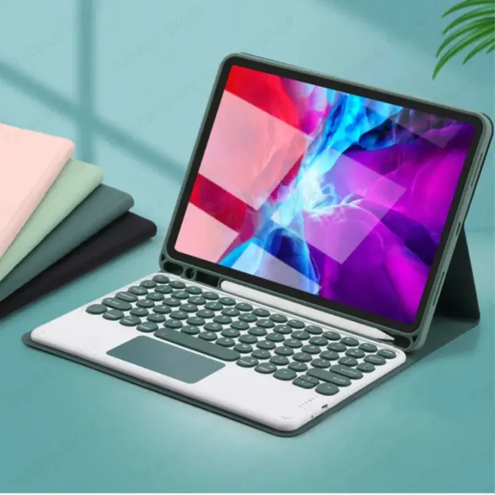 Funda para Samsung Galaxy Tab S9 FE, 10,9 pulgadas, SM-X510, X516B, con ranura para lápiz, teclado español con panel táctil - 1