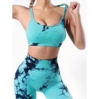 Traje deportivo Tie dye para mujer, traje deportivo de alta elasticidad, traje de yoga para correr, ropa deportiva - details 3