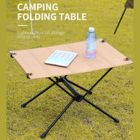 Mesa plegable ligera para acampar, marco de aluminio duradero, mesa de tela para interior, oficina, Camping, senderismo - details 5