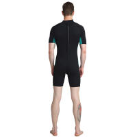 Bañador de neopreno de manga corta para hombre, traje de baño de 3MM con protección solar, para Surf, deportes acuáticos cálidos, XL-6XL - details 4