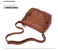 Bolso de mujer para un solo hombro,Estilo retro,Bolsos de cuero suave - details 11
