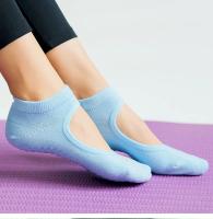 Calcetines de Yoga con espalda descubierta para mujer, medias deportivas antideslizantes de silicona para interior de baile, Ballet, Fitness, entrenamiento de algodón, Pilates, gran oferta, 3 pares - details 12