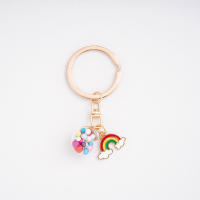 Llavero de Corazón de Niña de Dibujos Animados Coreano Creativo Llavero Colgante de Bolso para Mujer con Anillo de Joyería Sencillo - details 6