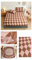 Sábana de Cama Impresa con Flor Azul Funda de Almohada de Lino Reactive para Cama Individual/Reina/Rey Protector de Almohada de Tela Elástica - details 19