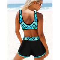 Conjunto de Bikini estampado para mujer, bañador Sexy de dos piezas, ropa de baño holgada para playa, 2022 - details 3