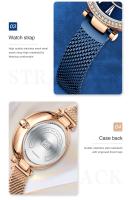 Reloj de Pulsera de Acero Inoxidable con Malla de Milanesa Reloj de Cuarzo Japonés Impermeable para Mujeres Regalo Elegante - details 10