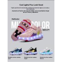 Nueva Mafia Zapatos De Cuatro Ruedas Patines Niños Niños Con Ruedas Zapatos Niñas Zapatos Casuales - details 3