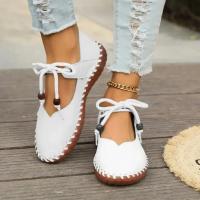Zapatos planos informales para mujer, zapatillas deportivas con cordones para caminar, zapatos de diseñador para correr, Verano - details 10