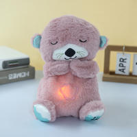 Muñeco calmante para recién nacido, juguete para dormir, nutria respirable bonita, oso que respira, juguete para bebé - details 5