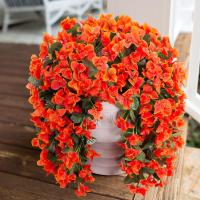 Bougainvillea artificial realista de seda sintética, resistente a los rayos UV, flores artificiales, planta de larga duración, decoración de verano, enredaderas de buganvilla - details 9