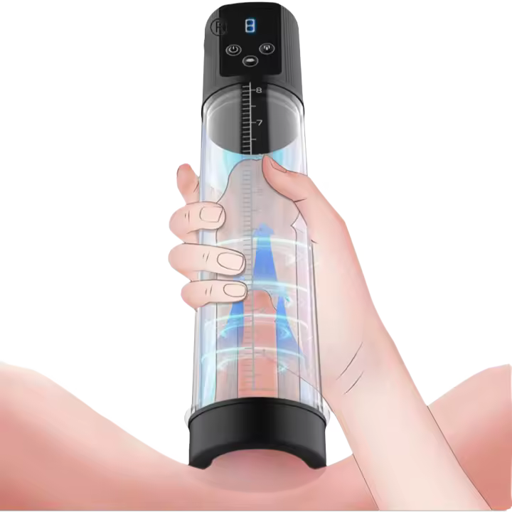 Bomba eléctrica para pene, vibradores para agrandar el pene, bomba extensible, entrenador de pene, masturbadores masculinos, taza, bomba para pene, Juguetes sexuales para hombres mayores de 18 años - 1