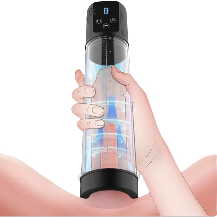 Bomba eléctrica para pene, vibradores para agrandar el pene, bomba extensible, entrenador de pene, masturbadores masculinos, taza, bomba para pene, Juguetes sexuales para hombres mayores de 18 años - 1