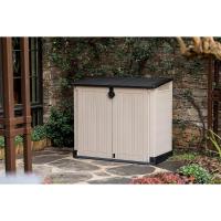 Cobertizo de jardín Exterior, Capacidad 880L, Color Topo/Beige, 132 x 71,5 x 113,5 cm - details 1