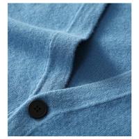 Cárdigan de lana importado australiano para hombre, chaqueta informal holgada con cuello en V para otoño e invierno, suéter de talla grande a rayas de colores a la moda - details 13