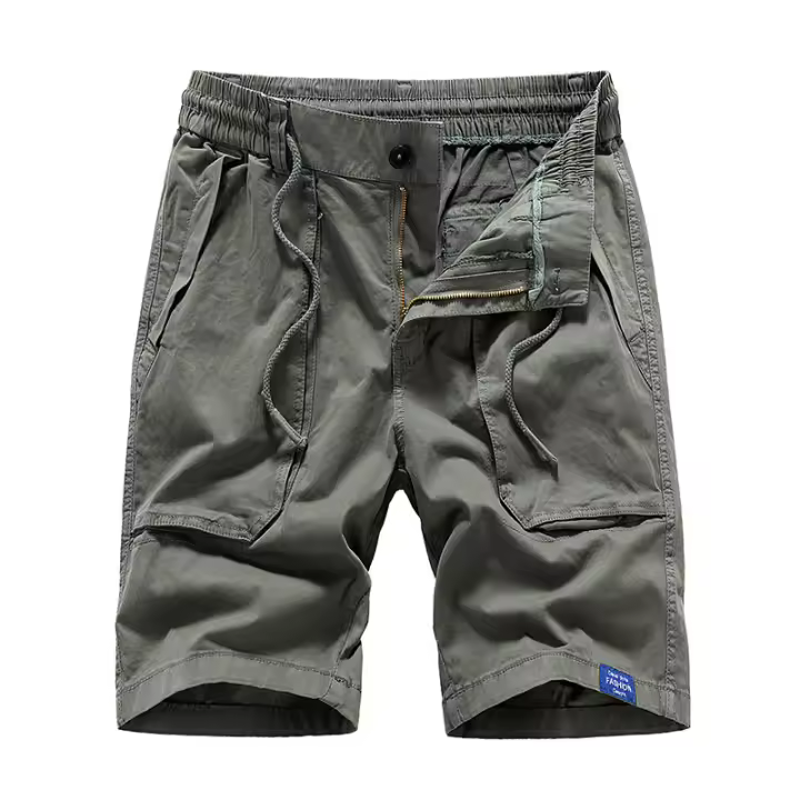 Pantalones Cortos de Trabajo Militar Verde Moda de Verano Casual para Hombres - 1