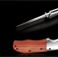 Cuchillo plegable portátil para exteriores para hombres, Navajas de bolsillo tácticas militares de supervivencia de alta dureza para acampar y pescar - details 2