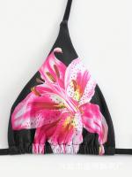 Nuevo estilo sexy traje de baño de tres piezas Charm Lily edición impresa personalizada - details 5