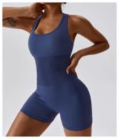 Traje de Yoga para Mujer de Un Pieza Sin Costuras Elástico Alto Integrado con Encanto Espalda Ajustado Set de Traje de Sports Material de Nylon - details 10