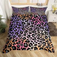 Juego de Ropa de Cama con Estampado de Leopardo Funda de Edredón de Piel de Animal para Niños Adolescentes Adultos Funda de Almohada de Poliéster con Estampado de Leopardo - details 12