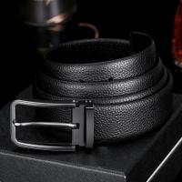 Cinturon cuero para hombre,Cinturón de cuero genuino, Cinturones Cinturon Reversible Hombre ,cinturón de cuero de vaca . - details 2