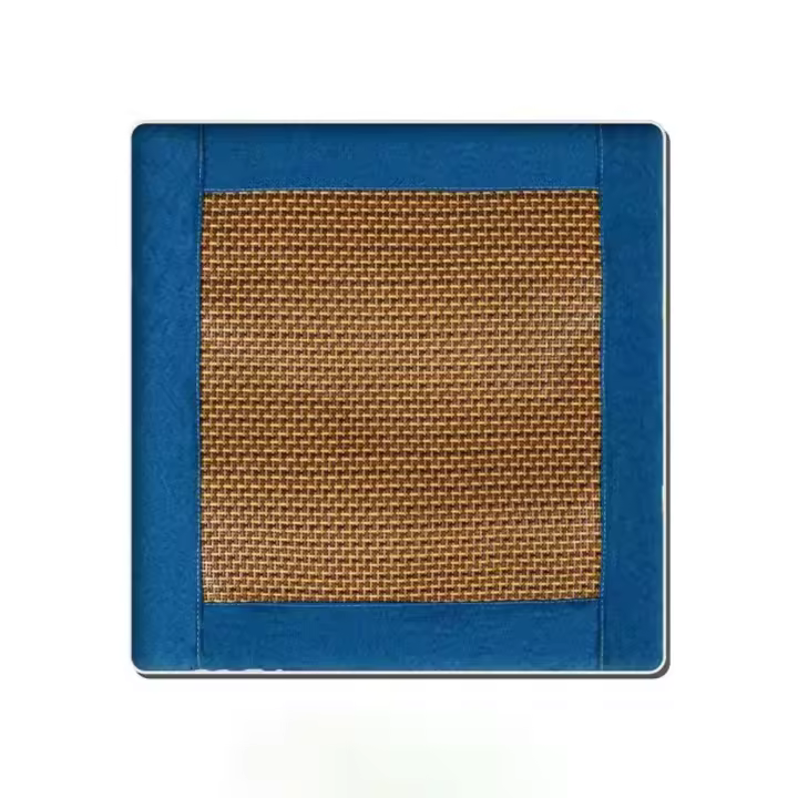 Cojín de asiento de ratán transpirable para protección de silla, cojín antideslizante fresco para silla, cómodo cojín desmontable para asiento de coche, sedentario - 1