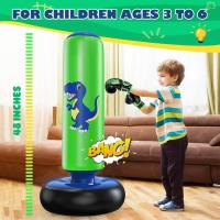 Boxeo Niños, Bolsa De Boxeo Inflable De Pie para 3-8 Niños, Pelota De Boxeo Regalos para Niños Y Niñas, Saco De Boxeo De Pie para Niños Set para Practicar Karate, Taekwondo, MMA - details 3