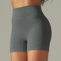 Hamidou-pantalones cortos de Yoga para mujer, Shorts deportivos de cintura alta, sin costuras, con realce de glúteos, para gimnasio, entrenamiento de verano - details 37