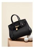 Bolso de hombro de cuero para mujer, bolso Kelly, Lychee Platinum, versátil, regalo para niñas, accesorios para atuendo, moda - details 16