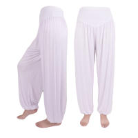 1 Uds. Pantalones de baile deportivos de Yoga suaves de algodón informales sueltos elásticos para mujer a la moda - details 5