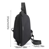 Bolso cruzado multifuncional Simple para hombre, bolso de hombro impermeable de gran capacidad, monedero, riñonera, Unisex - details 0