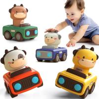 Coches de carreras de animales para niños pequeños, asiento de vehículo de juego infantil, juguetes de coche de fricción de empuje, 1-3 - details 0
