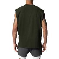 Oversized Men's Summer Mesh Quick Dry Fitness Sports Sleeveless T-Shirt Loose Mens Gym Clothing Cut Off Running Vest - details 9