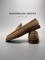 Mocasines de alta gama, cuero genuino, piel de vaca de primera capa, zapatos de moda hechos a mano con un pedal. - details 45