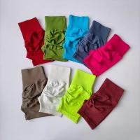 Pantalones Cortos de Yoga para Mujer en Talla Alta Transpirables para Fitness, Levantamiento de Glúteos, Correr, Ciclismo Material de Nylon de China - details 1