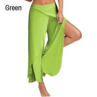 Pantalones de Yoga de Gasa Transpirable para Mujer Pantalones Sueltos Rectos de Color Sólido - details 3