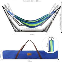 Hamaca con Soporte Plegable para Jardín Patio Trasero Playa Mochileros, Multicolor,255cm,Carga MAX 120kg - details 24